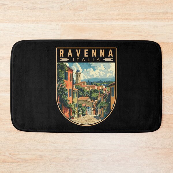 Item preview, Ravenna in Emilia-Romagna Italy Vintage Travel Art Badge designed and sold by MaateoDesign.