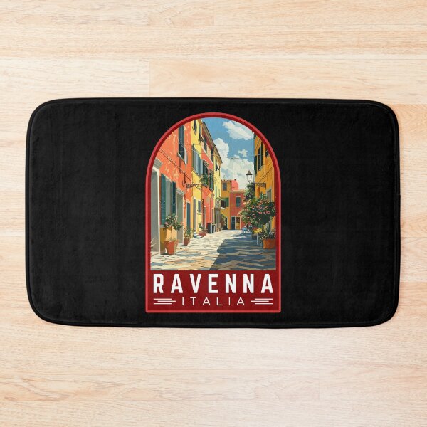 Item preview, Ravenna in Emilia-Romagna, Italy Vintage Travel Art Emblem designed and sold by MaateoDesign.