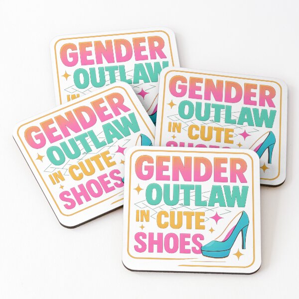 Item preview, Gender Outlaw in Cute Shoes – Neon Pop Design designed and sold by Haus Of Sin.