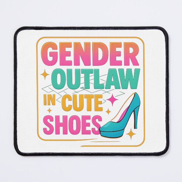 Item preview, Gender Outlaw in Cute Shoes – Neon Pop Design designed and sold by Haus Of Sin.