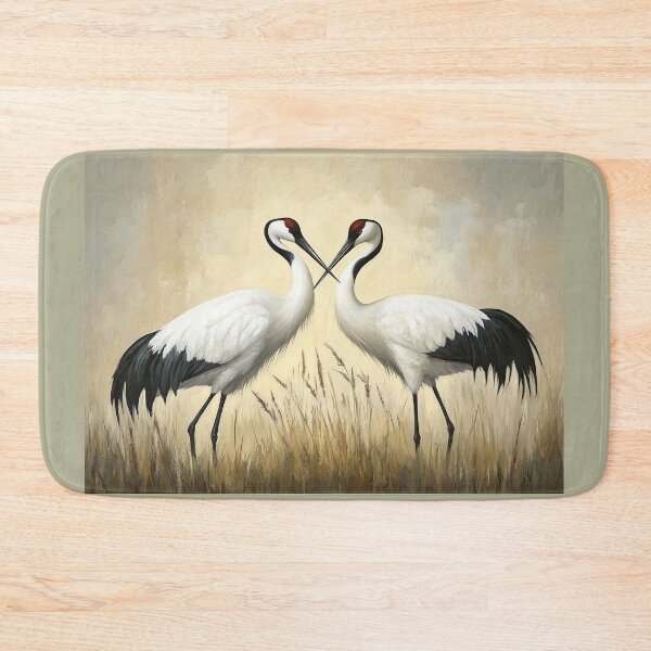 Item preview, Red crowned crane bird designed and sold by ArtfulPlay.