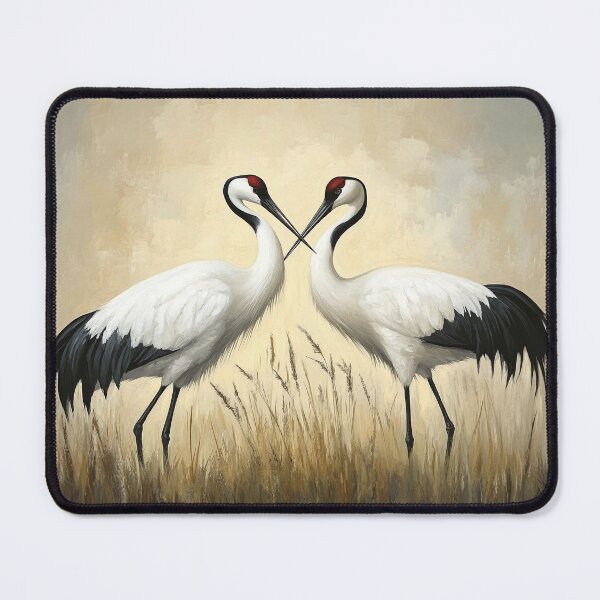 Item preview, Red crowned crane bird designed and sold by ArtfulPlay.