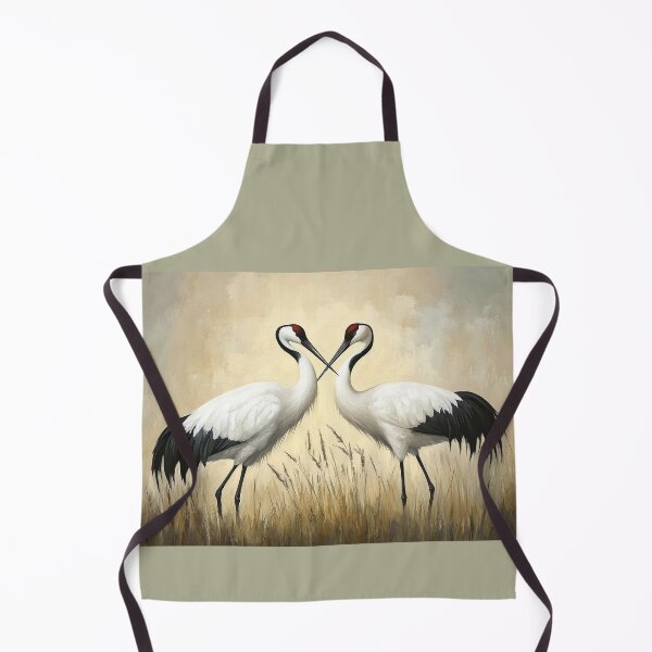 Item preview, Red crowned crane bird designed and sold by ArtfulPlay.