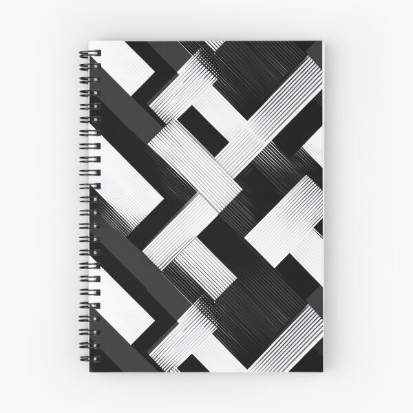 Item preview, Modern Black and White Geometric Weave Pattern designed and sold by ImagineCorner.