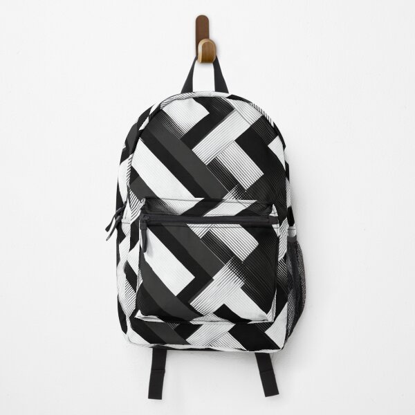 Item preview, Modern Black and White Geometric Weave Pattern designed and sold by ImagineCorner.