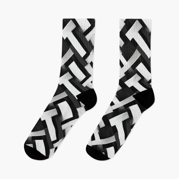 Item preview, Modern Black and White Geometric Weave Pattern designed and sold by ImagineCorner.