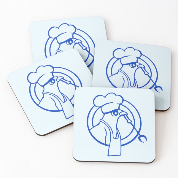 Item preview, Bird grilling sausage delicious BBQ food barbecue designed and sold by shirt-o-mat.