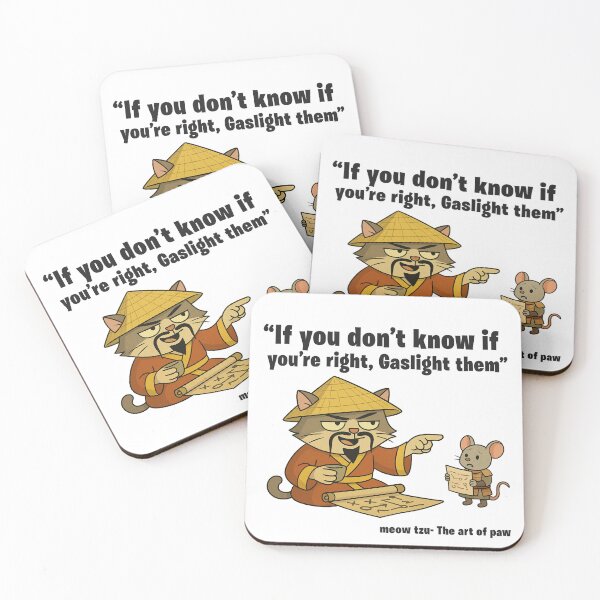 Item preview, Funny Cartoon Cat Wisdom – Paw Tzu "The Art of Paw" Series designed and sold by IMadeThisat3AM.