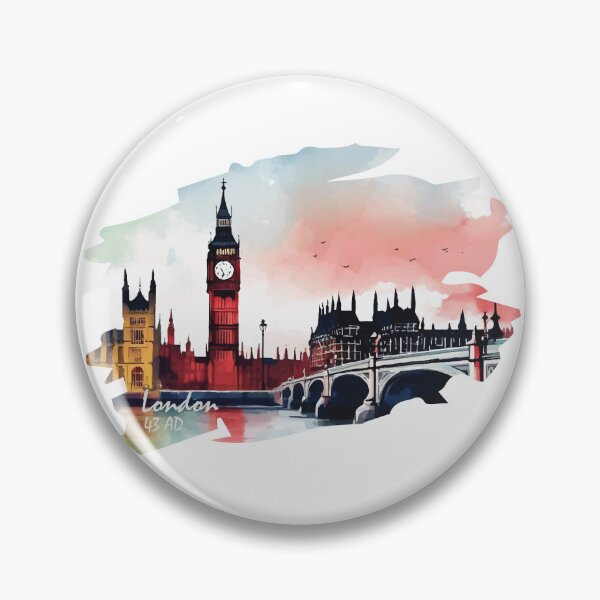 Item preview, Landmark of London in Watercolor Style designed and sold by FebsProjects.