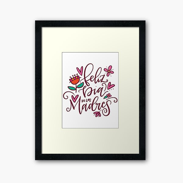 Vista previa del artículo con la obra «Feliz Día de las Madres – Celebración floral caprichosa», diseñado y vendido por DesignLatino.