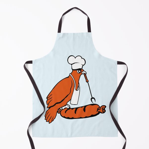 Item preview, Bird grilling sausage delicious BBQ food barbecue designed and sold by shirt-o-mat.