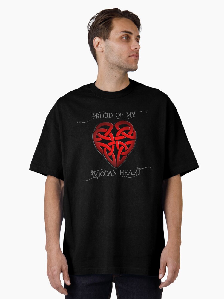Thumbnail 2 of 7, Oversized T-Shirt, Proud of my Wiccan Heart designed and sold by hjalte81.