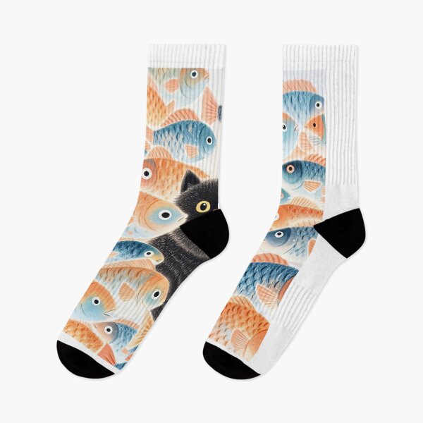 Item preview, Gato entre peces designed and sold by Kayslab.
