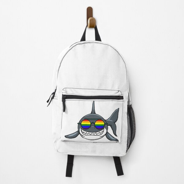 Item preview, LGBTQ Glasses Smiling Shark designed and sold by Jaudaux Designs.