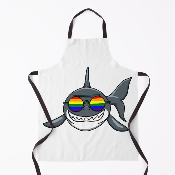 Item preview, LGBTQ Glasses Smiling Shark designed and sold by Jaudaux Designs.