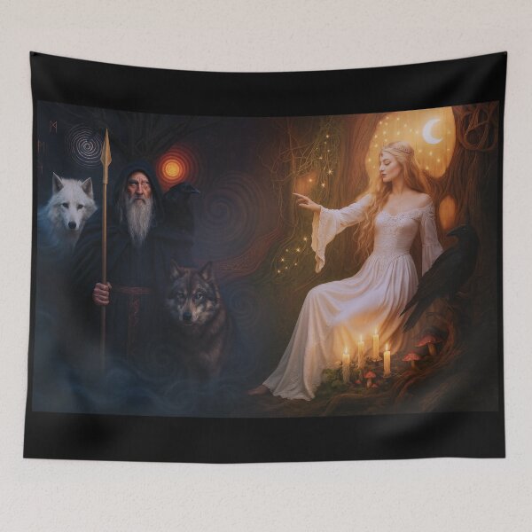 Item preview, Odin & Frigg Mural designed and sold by Daniel Watts.