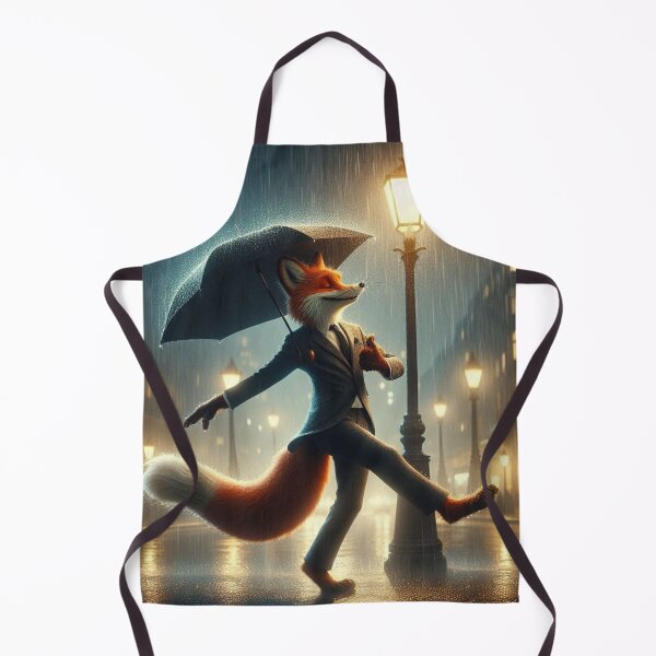 Item preview, the cute fox dancing in the rain designed and sold by Dogandesighn.