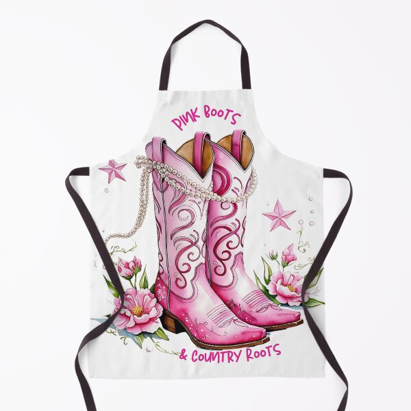 Item preview, Watercolor Pink Western Boots Floral Design designed and sold by Frame of Mind .