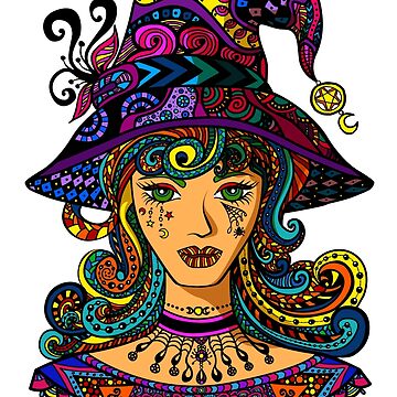 Artwork thumbnail, Psychedelic Witch by TheMoonlightShop