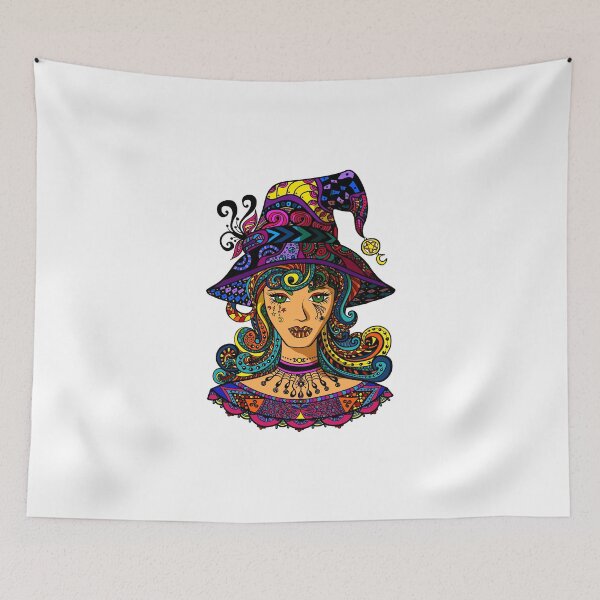 Item preview, Psychedelic Witch designed and sold by TheMoonlightShop.