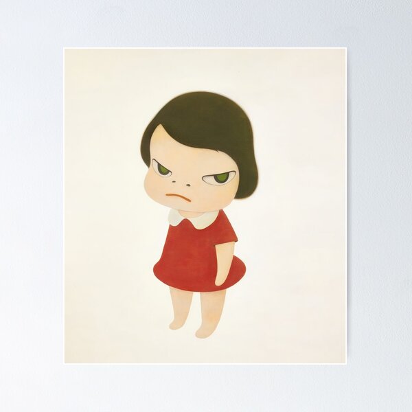 Item preview, yoshitomo nara angry girl art designed and sold by mandynl15.