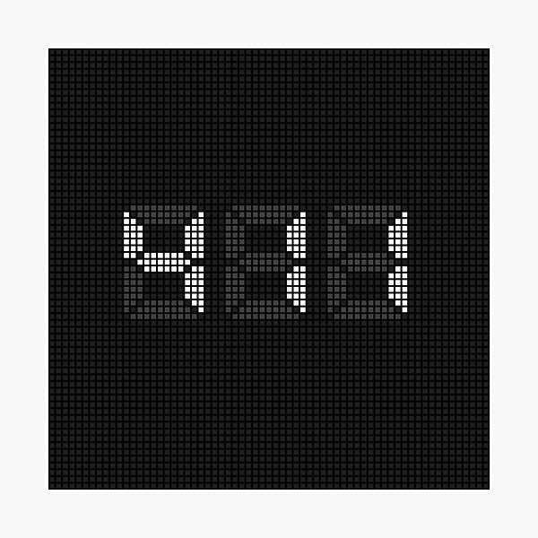 Item preview, Angel Number 411 - Pixel LED Sign designed and sold by Awakened-Pixels.