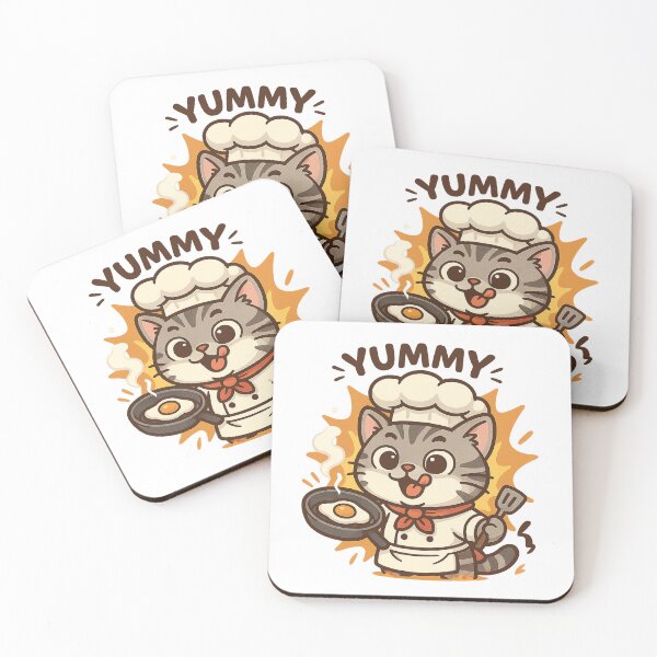 Item preview, Cute Cooking Cat – Yummy Food Vibes designed and sold by 奇0904.