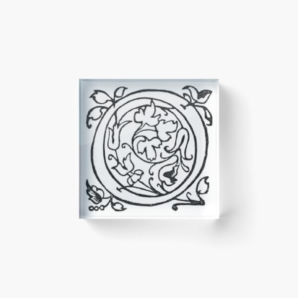 Item preview, Decorative Dropcap Typography Letter O designed and sold by HawthorneFlame.