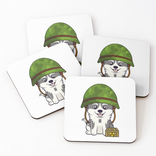 Item preview, Army Soldier Husky Dog designed and sold by Pet Station.