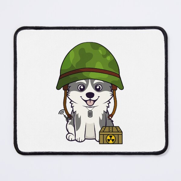 Item preview, Army Soldier Husky Dog designed and sold by Pet Station.