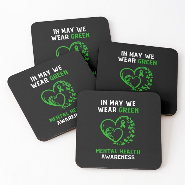 Item preview,  In May We Wear Green Rainbow Mental Health Awareness Gear designed and sold by kawaiivsglitch.