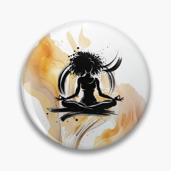 Item preview, Afro Girl in a Yoga Pose 3 designed and sold by Made-by-Gus.