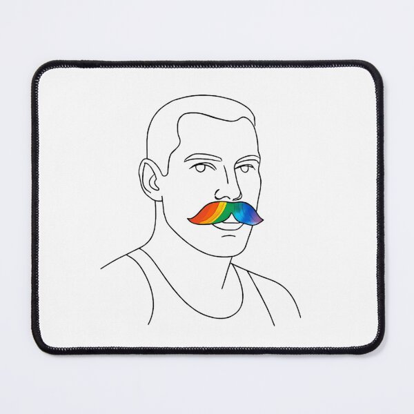 Item preview, Prismatic Stache Silhouette designed and sold by thirdeyesupplyco.