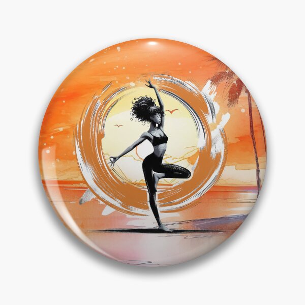 Item preview, Afro Girl in a Yoga Pose 5 designed and sold by Made-by-Gus.