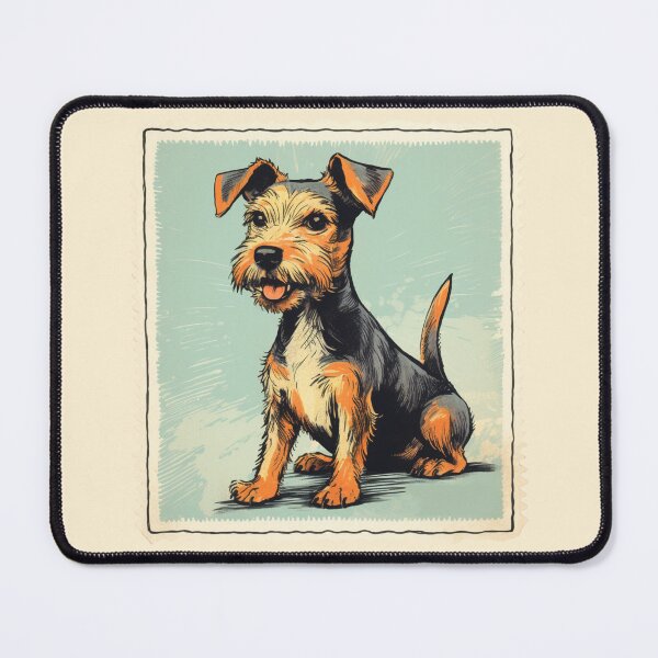 Item preview, Airdale Terrier - vintage stamp designed and sold by RWT-Design.
