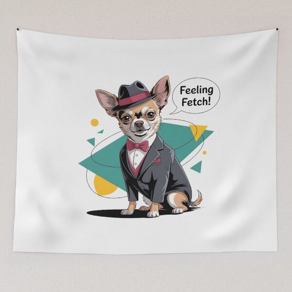 Item preview, Chihuahua In Suit As Gentleman Dog Elegant Dog designed and sold by SurrealArtSzysz.