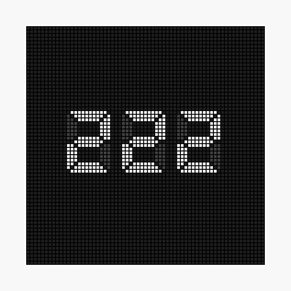 Item preview, Angel Number 222 - Pixel LED Sign designed and sold by Awakened-Pixels.