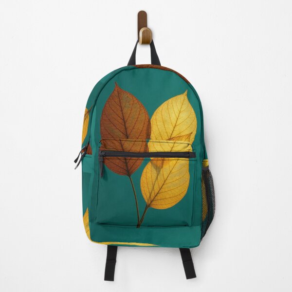 Item preview, Autumn leaves turquoise background designed and sold by Crisverona.