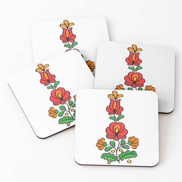 Item preview, Hungarian Embroidery Pattern, Matyó - red designed and sold by Johanna-KL.
