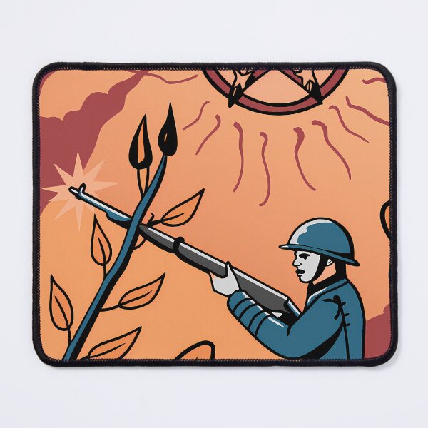 Item preview, Warriors Military Surreal Battlefields Explosions Colors War Illustration designed and sold by ART ATTACK ZONE.
