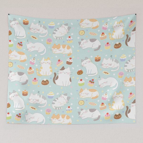 Item preview, Sleeping Cats and Sweets designed and sold by Kayslab.