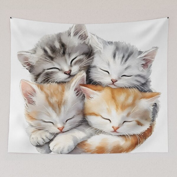 Item preview, Snuggling Kittens designed and sold by pipopoupin.