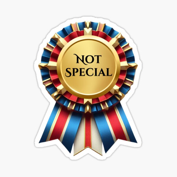 Item preview, RIBBON:  Not Special - funny awards achievements designed and sold by DesignsFromTW-S.