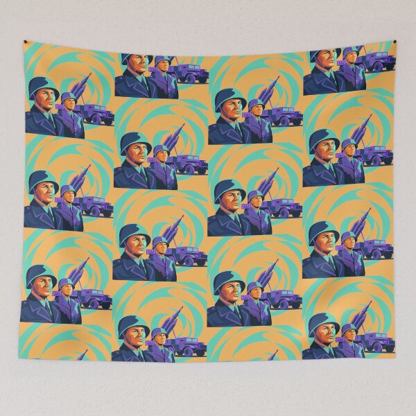 Item preview, Warriors Military Battlefields Explosions Colors War Illustration designed and sold by ART ATTACK ZONE.
