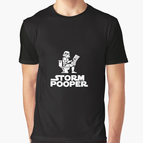 Vista previa del artículo con la obra «Storm Pooper – La fuerza está con el inodoro», diseñado y vendido por FrenchTouch77.
