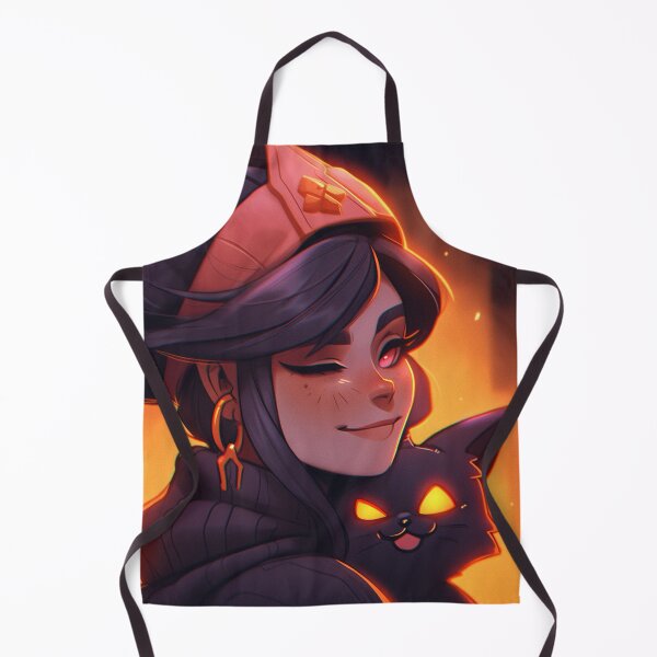 Item preview, Anime Witch Girl with Glowing Cat designed and sold by bubblegoth.