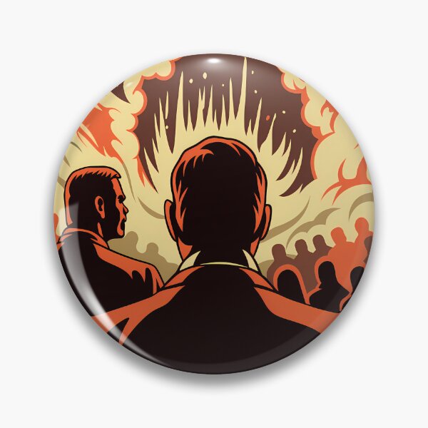 Item preview, Power Military Surreal Battlefields Explosions Colors War Illustration designed and sold by ART ATTACK ZONE.