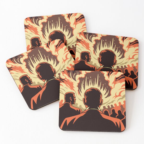 Item preview, Power Military Surreal Battlefields Explosions Colors War Illustration designed and sold by ART ATTACK ZONE.