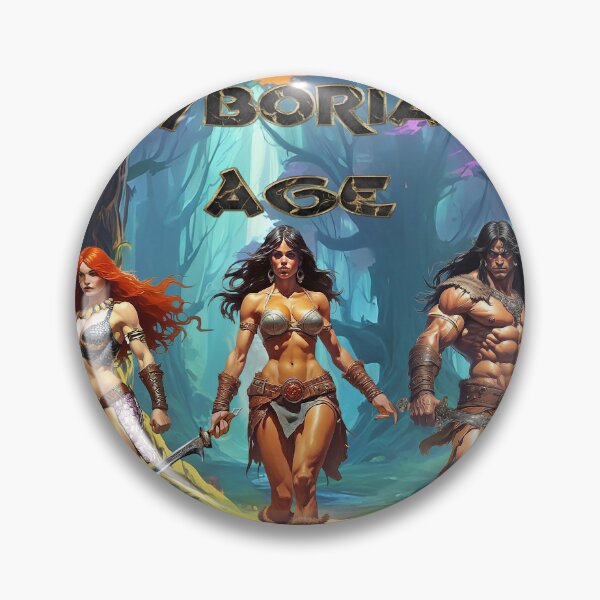 Item preview, Stunning illustration of Conan, Red Sonja and Queen Belit by Dimitrije Kebara designed and sold by Dimisbarbarian.
