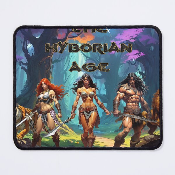 Item preview, Stunning illustration of Conan, Red Sonja and Queen Belit by Dimitrije Kebara designed and sold by Dimisbarbarian.